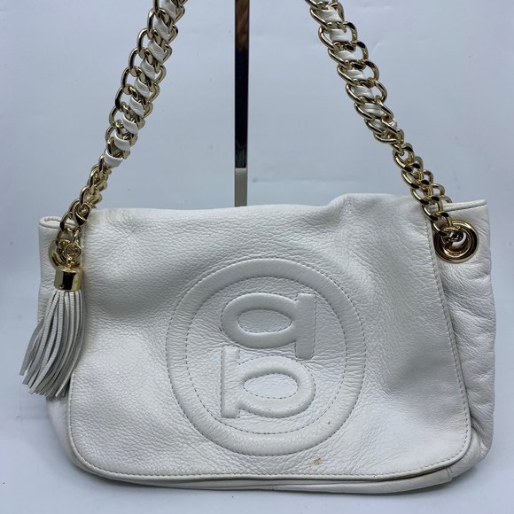 Bebe White Leather Shoulder Bag - Picture 2 of 9